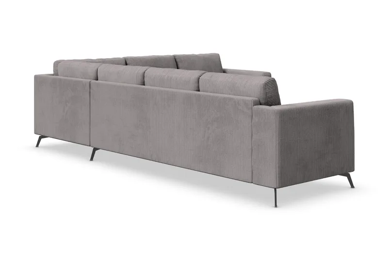 Ocean Lyx 5-personers Vendbar L-formet Hjørnesofa i Manchester - Mørkegrå - Møbler - Sofaer - Hjørnesofa