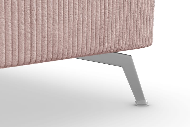 Ocean Lyx 5-personers Vendbar L-formet Hjørnesofa i Manchester - Rosa - Møbler - Sofaer - Hjørnesofa