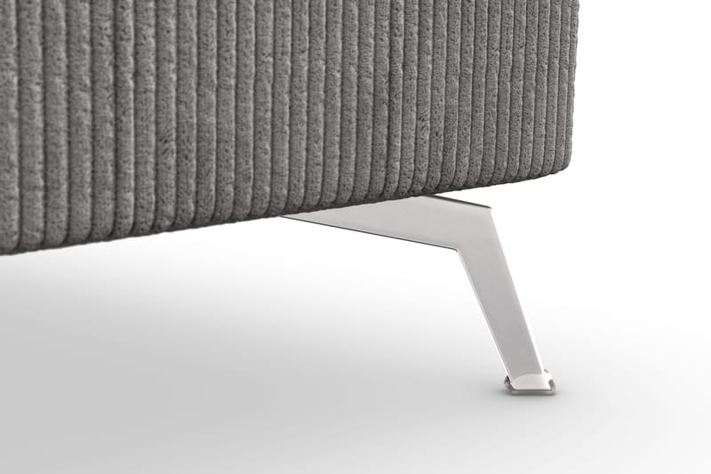 Ocean Lyx 5-personers Vendbar L-formet Hjørnesofa i Manchester - Mørkegrå - Møbler - Sofaer - Hjørnesofa