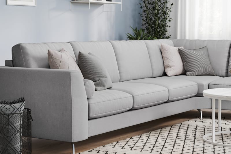 Ocean Lyx Hjørnesofa Vendbar - Hørgrå - Møbler - Sofaer - Hjørnesofa