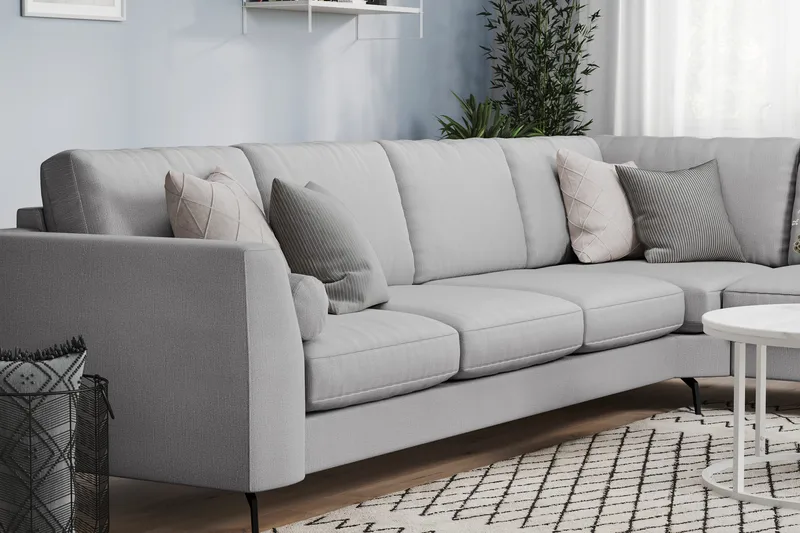 Ocean Lyx Hjørnesofa Vendbar - Hørgrå - Møbler - Sofaer - Hjørnesofa