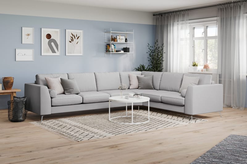 Ocean Lyx Hjørnesofa Vendbar - Hørgrå - Møbler - Sofaer - Hjørnesofa