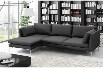 Ocean sofa med diva 278x162x86 cm - Mørkegrå - Møbler - Sofaer - Sovesofaer