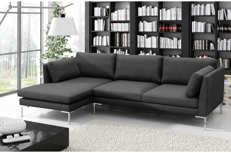 Ocean sofa med diva 278x162x86 cm - Mørkegrå - Møbler - Sofaer - Sovesofaer