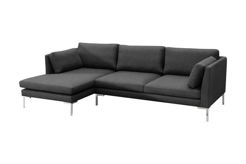 Ocean sofa med diva 278x162x86 cm, Mørkegrå