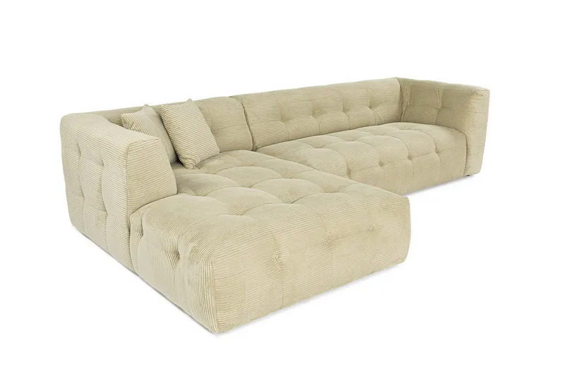 Octavian Hjørnesofa 3-pers - Grøn - Møbler - Sofaer - Modulsofaer - Komplet modulsofa