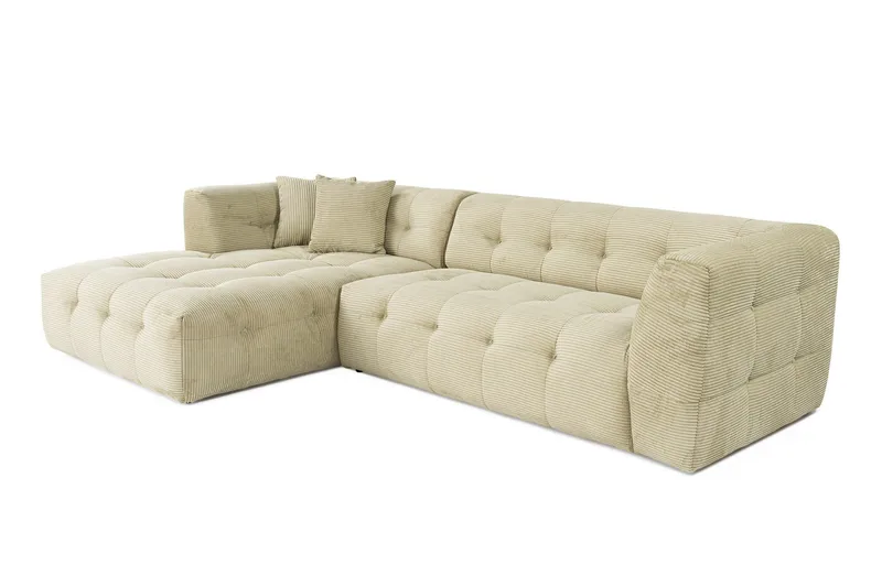 Octavian Hjørnesofa 3-pers - Grøn - Møbler - Sofaer - Modulsofaer - Komplet modulsofa