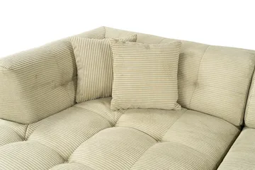 Octavian Hjørnesofa 3-pers - Grøn - Møbler - Sofaer - Modulsofaer - Komplet modulsofa