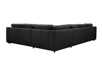 Optus 5-personers hjørnesofa med vendbar chaiselong - Sort - Møbler - Sofaer - Hjørnesofa - Hjørnesofa med chaiselong