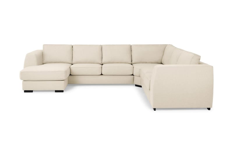 Optus 5-personers Vendbar U-formet Hjørnesofa med Divan i Stof - Beige - Møbler - Sofaer - Hjørnesofa - Hjørnesofa med chaiselong