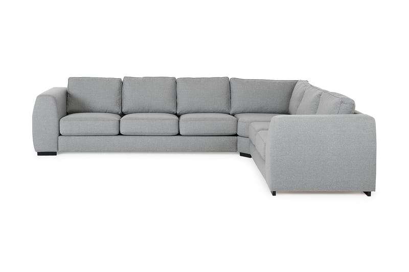 Optus 5-personers Venstrevendt L-formet Hjørnesofa i Stof - Lysegrå - Møbler - Sofaer - Hjørnesofa