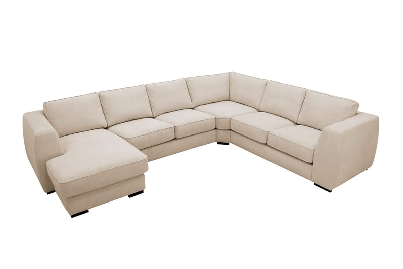 Optus 5-personers hjørnesofa med vendbar chaiselong - Beige - Møbler - Sofaer - Hjørnesofa - Hjørnesofa med chaiselong