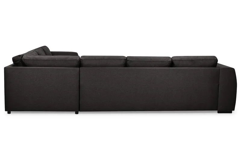 Optus 5-personers Vendbar U-formet Hjørnesofa med Divan i Stof - Mørkegrå - Møbler - Sofaer - Hjørnesofa - Hjørnesofa med chaiselong