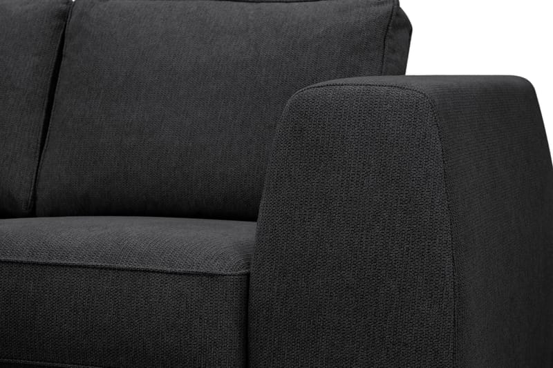 Optus 5-personers hjørnesofa med vendbar chaiselong - Sort - Møbler - Sofaer - Hjørnesofa - Hjørnesofa med chaiselong