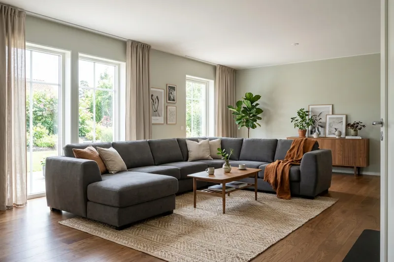 Optus 5-personers hjørnesofa med vendbar chaiselong - Mørkegrå - Møbler - Sofaer - Hjørnesofa - Hjørnesofa med chaiselong