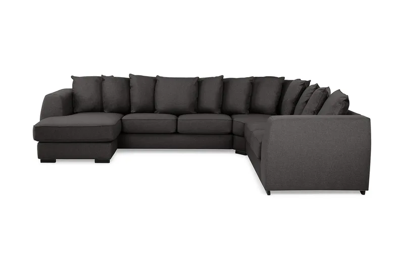 Optus 5-personers Vendbar U-formet Hjørnesofa med Divan i Stof - Mørkegrå - Møbler - Sofaer - Hjørnesofa - Hjørnesofa med chaiselong