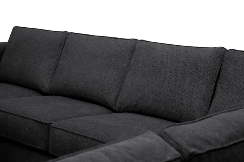Optus 5-personers hjørnesofa med vendbar chaiselong - Sort - Møbler - Sofaer - Hjørnesofa - Hjørnesofa med chaiselong