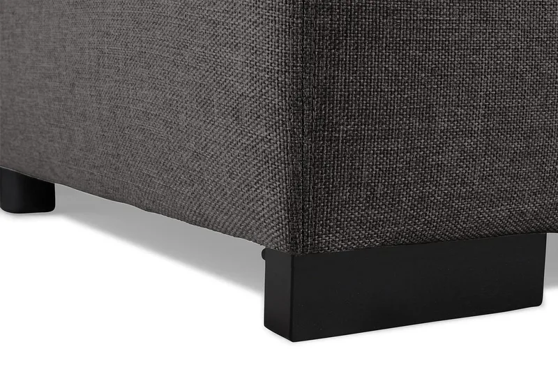 Optus 5-personers Venstrevendt L-formet Hjørnesofa i Stof - Mørkegrå - Møbler - Sofaer - Hjørnesofa