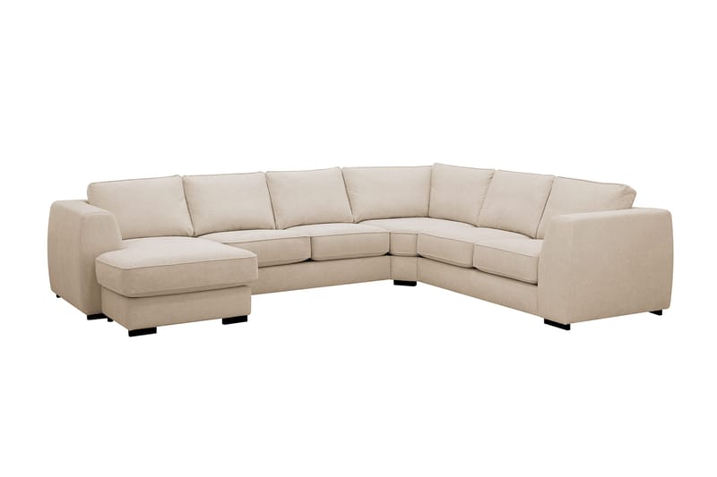 Optus 5-personers hjørnesofa med vendbar chaiselong - Beige - Møbler - Sofaer - Hjørnesofa - Hjørnesofa med chaiselong