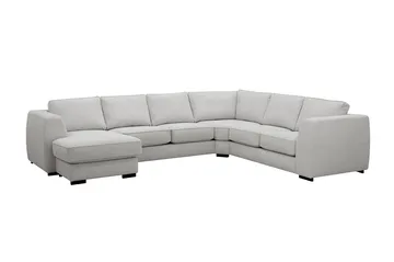 Optus 5-personers hjørnesofa med vendbar chaiselong - Lysegrå - Møbler - Sofaer - Hjørnesofa - Hj ørnesofa med chaiselong