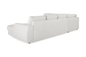 Optus Lyx 5-personers Højrevendt U-formet Hjørnesofa med Divan i Stof - Lysegrå - Møbler - Sofaer - Hjørnesofa - Hjørnesofa med chaiselong