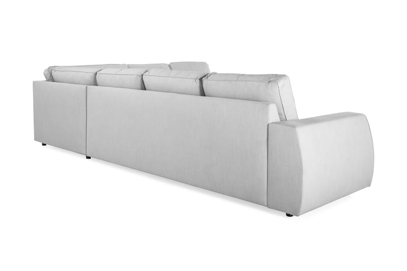 Optus Lyx 5-personers Vendbar L-formet Hjørnesofa i Stof - Grå - Møbler - Sofaer - Hjørnesofa