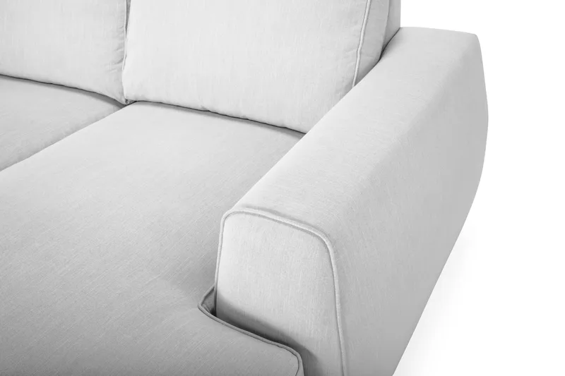 Optus Lyx 5-personers Venstrevendt U-formet Hjørnesofa med Divan i Stof - Grå - Møbler - Sofaer - Hjørnesofa - Hjørnesofa med chaiselong