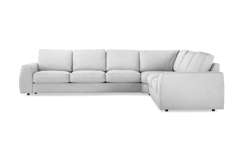 Optus Lyx 5-personers Vendbar L-formet Hjørnesofa i Stof - Grå - Møbler - Sofaer - Hjørnesofa