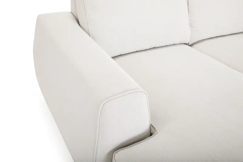 Optus Lyx 5-personers Højrevendt U-formet Hjørnesofa med Divan i Stof - Lysegrå - Møbler - Sofaer - Hjørnesofa - Hjørnesofa med chaiselong