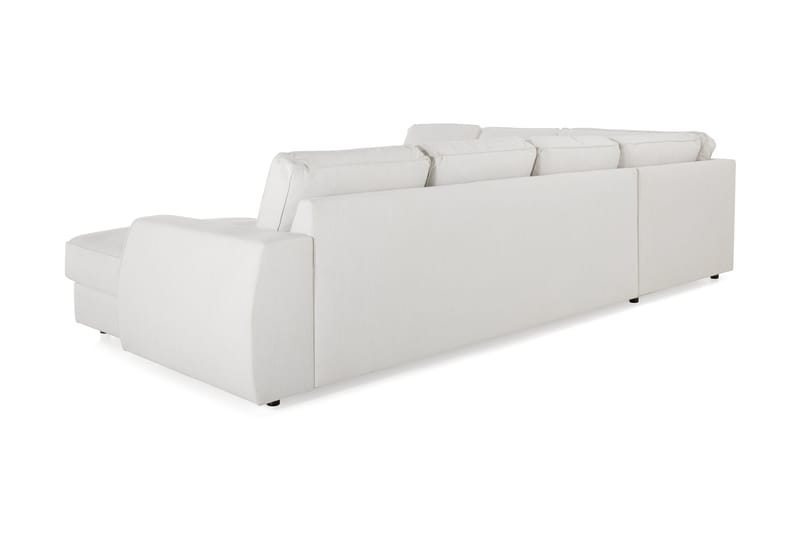 Optus Lyx 5-personers Højrevendt U-formet Hjørnesofa med Divan i Stof - Lysegrå - Møbler - Sofaer - Hjørnesofa - Hjørnesofa med chaiselong