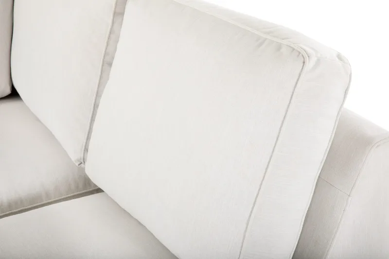 Optus Lyx 5-personers Højrevendt U-formet Hjørnesofa med Divan i Stof - Lysegrå - Møbler - Sofaer - Hjørnesofa - Hjørnesofa med chaiselong