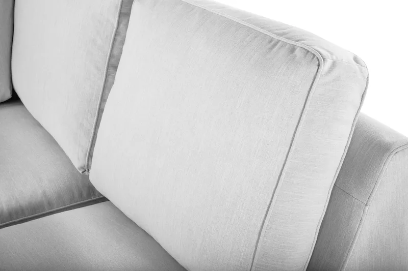 Optus Lyx 5-personers Vendbar L-formet Hjørnesofa i Stof - Grå - Møbler - Sofaer - Hjørnesofa