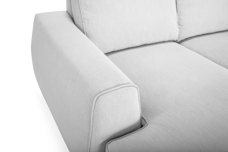 Optus Lyx 5-personers Vendbar L-formet Hjørnesofa i Stof - Grå - Møbler - Sofaer - Hjørnesofa