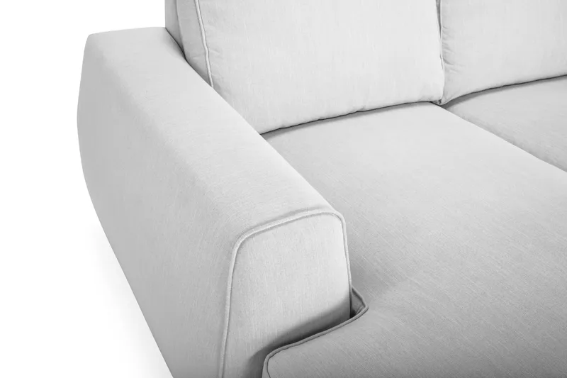 Optus Lyx 5-personers Vendbar L-formet Hjørnesofa i Stof - Grå - Møbler - Sofaer - Hjørnesofa