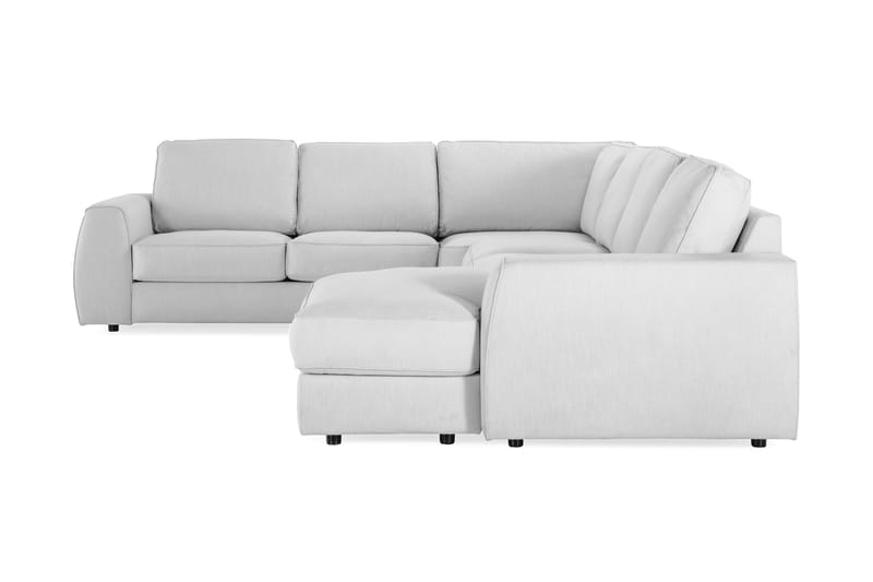 Optus Lyx 5-personers Højrevendt U-formet Hjørnesofa med Divan i Stof - Grå - Møbler - Sofaer - Hjørnesofa - Hjørnesofa med chaiselong