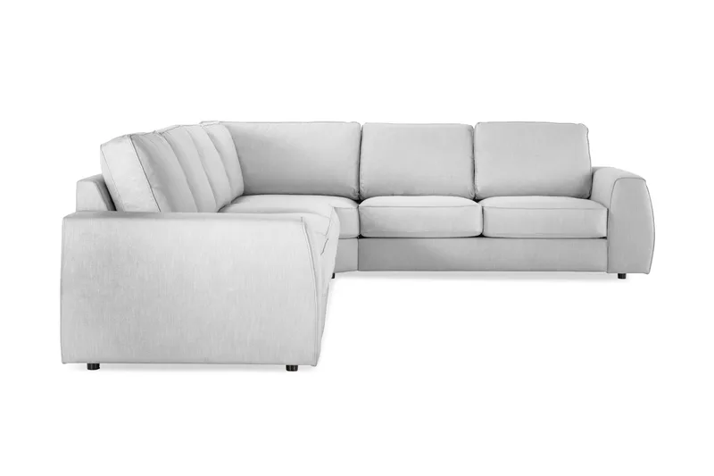 Optus Lyx 5-personers Vendbar L-formet Hjørnesofa i Stof - Grå - Møbler - Sofaer - Hjørnesofa