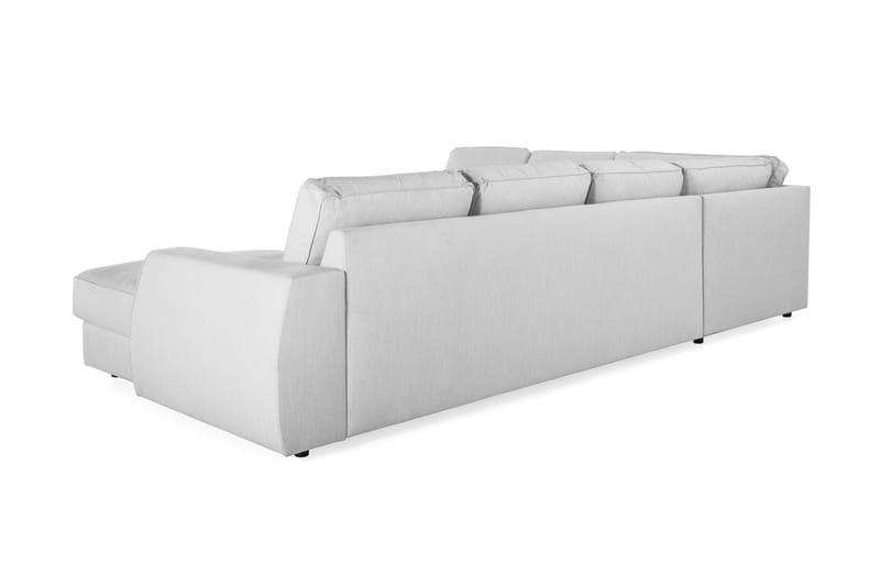 Optus Lyx 5-personers Højrevendt U-formet Hjørnesofa med Divan i Stof - Grå - Møbler - Sofaer - Hjørnesofa - Hjørnesofa med chaiselong