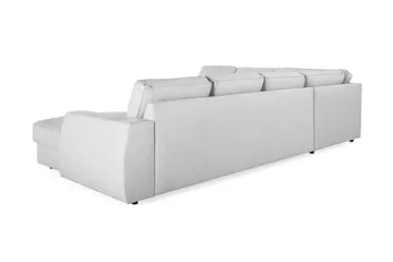 Optus Lyx 5-personers Højrevendt U-formet Hjørnesofa med Divan i Stof - Grå - Møbler - Sofaer - Hjørnesofa - Hjørnesofa med chaiselong