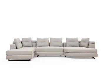 Pavdova Hjørnesofa 4-pers - Lysegrå - Møbler - Sofaer - U Sofa