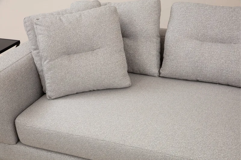 Pavdova Hjørnesofa 4-pers - Lysegrå - Møbler - Sofaer - U Sofa