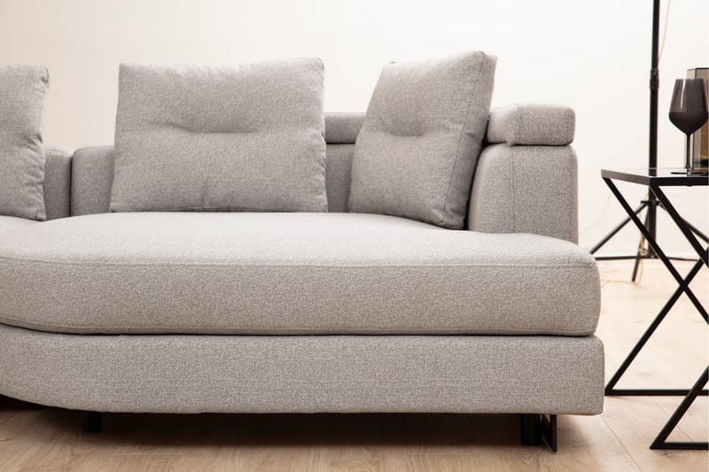 Pavdova Hjørnesofa 4-pers - Lysegrå - Møbler - Sofaer - Hjørnesofa