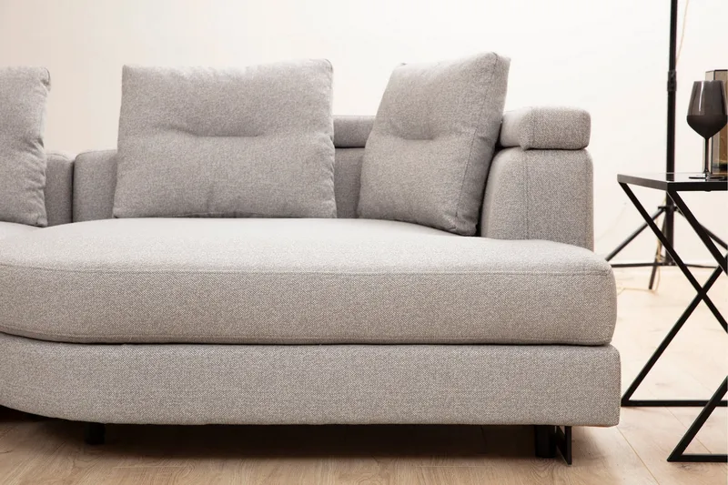 Pavdova Hjørnesofa 4-pers - Lysegrå - Møbler - Sofaer - U Sofa