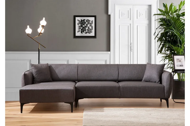 Rossland Chaiselongsofa 3-personers - Mørkegrå - Møbler - Sofaer - Hjørnesofa - Hjørnesofa med chaiselong