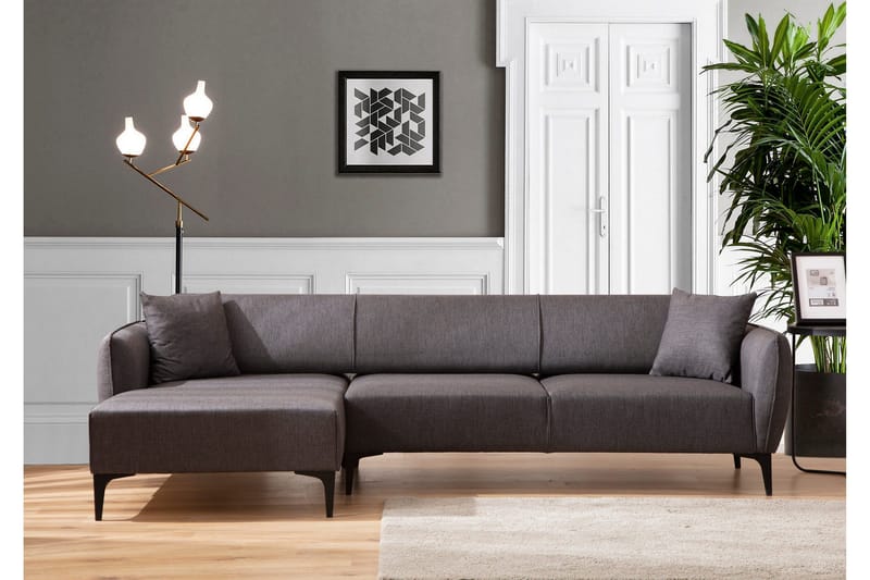 Rossland Chaiselongsofa 3-personers - Mørkegrå - Møbler - Sofaer - Sovesofaer - Hjørnesovesofa