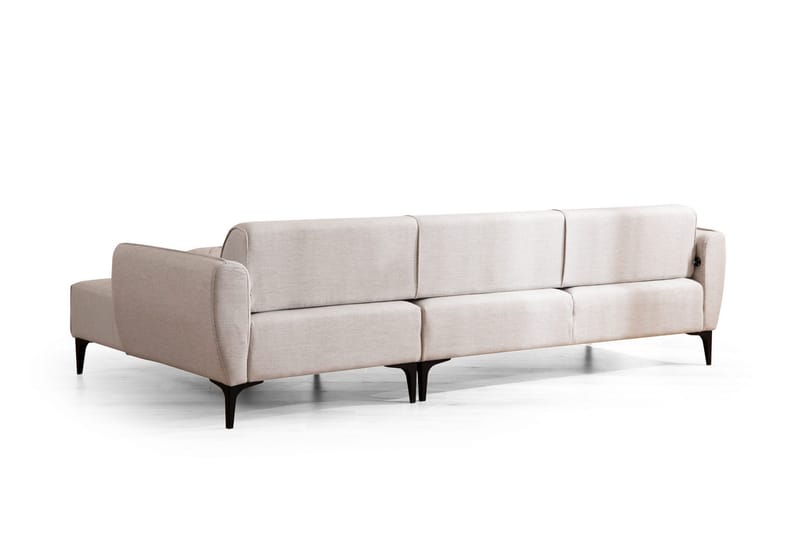 Rossland Chaiselongsofa 3-personers - Hvid - Møbler - Sofaer - Sovesofaer - Hjørnesovesofa