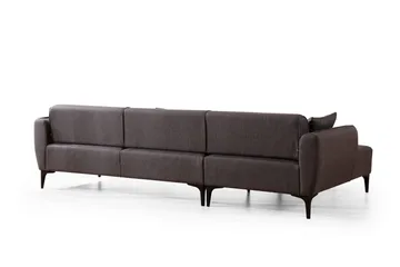 Rossland Chaiselongsofa 3-personers - Mørkegrå - Møbler - Sofaer - Sofa med chaiselong - 3 personers sofa med chaiselong