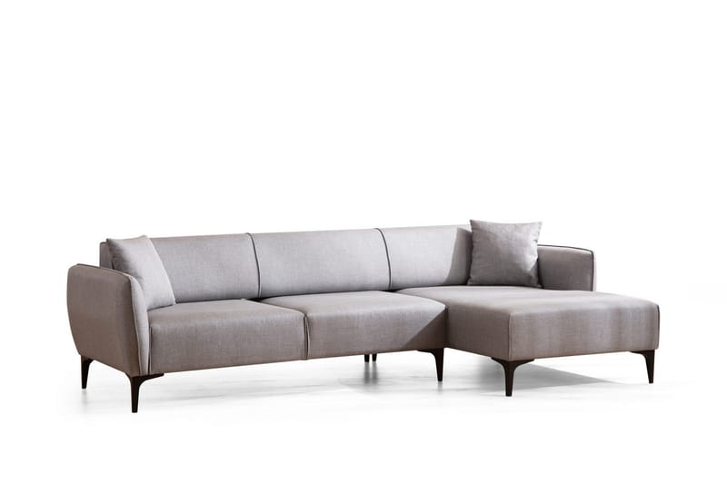Rossland Chaiselongsofa 3-personers - Grå - Møbler - Sofaer - Sovesofaer - Hjørnesovesofa