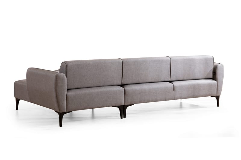 Rossland Chaiselongsofa 3-personers - Grå - Møbler - Sofaer - Sovesofaer - Hjørnesovesofa