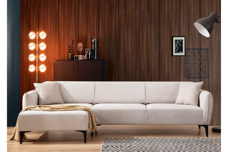 Rossland Chaiselongsofa 3-personers - Hvid - Møbler - Sofaer - Hjørnesofa - Hjørnesofa med chaiselong