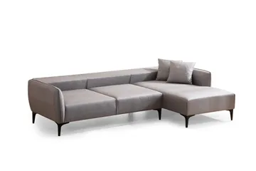 Rossland Chaiselongsofa 3-personers - Grå - Møbler - Sofaer - Sofa med chaiselong - 3 personers sofa med chaiselong